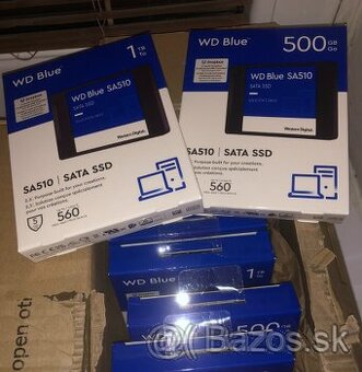 WD Blue 500GB, 1TB SSD 2,5"