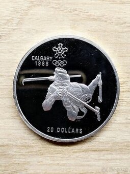 20 dollar 1 oz ZOH Calgary 1988 Biatlon