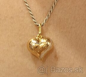 Zlatý prívesok srdce - 1