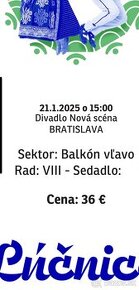 Lúčnica - Nová Scéna 21.1.2025 o 15.00 hod.