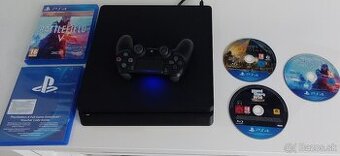 PS4 Slim 500GB+Učet + Hry