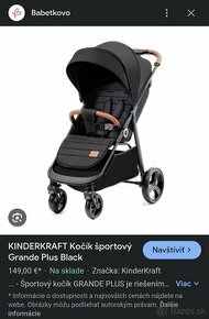 Novy sportovy kocik Kinderkraft Grande - 1