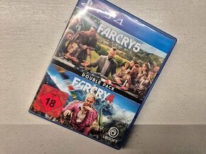 PS4 hra FarCry 4 a Far Cry 5 v jednom