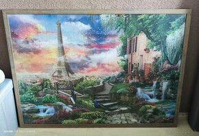 Puzzle v krásnom ráme Paríž