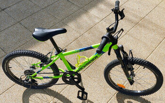 Detský bicykel Rockrider zelený 20"