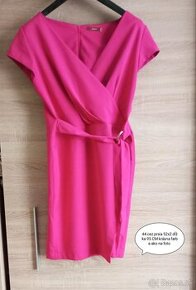 Dámske ružové /magenta šaty elegantné 42/44//xl