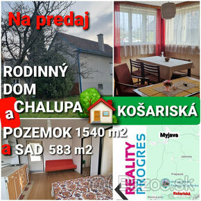 2 x RODINNÝ DOM na POZEMKU 1540m2+SAD 583m2 KOŠARISKÁ