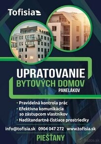 Upratovanie bytových domov Piešťany