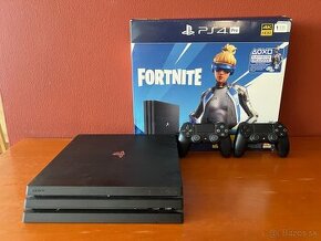 Predám PS4 Pro 1TB + 2 x ovládač