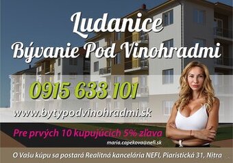 Na predaj 2 izb byt v Ludaniciach