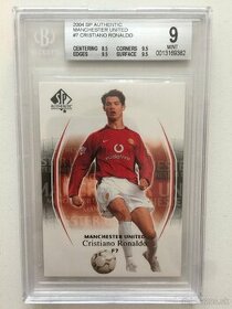 Karta Cristiano Ronaldo, 2004 SP Authentic, Beckett 9