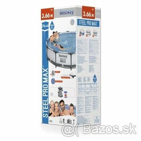 Bestway Steel Pro MAX Bazén s filtrom a pumpou, 3,66x0,76 m