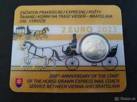 coincard 2 eur 2023 Expresná pošta ťahaná koňmi