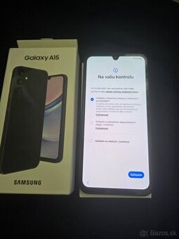 Samsung A15 4g dual sim tmavo modrý v záruke do 8 2026 nepou