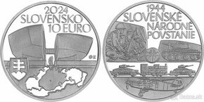 10 Euro - Slovenske Narodne povstanie 80 vyrocie 2024 - TOP