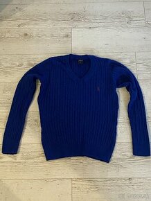 Polo Ralph Lauren Women Slim fit Cable-Knit V-neck Sweater