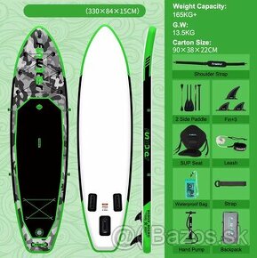 Paddleboard 335cm 320cm, sedacka, obojstranne veslo - 1