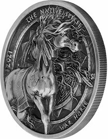 WAR HORSE Strieborná minca 1 Oz - 1