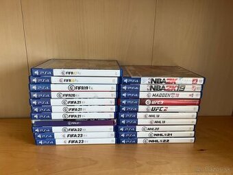 Predám hry na PS4 FIFA, NHL, UFC, NBA, MADDEN