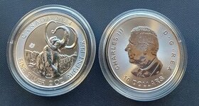 Kanada 2oz Mamut 2024 investicne striebro