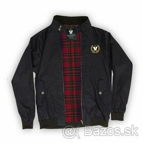 Harrington jacket Madness, čierna, vnútri červená, L - 1