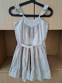 Béžové šaty Zara Kids, 7-8 rokov, 128 cm