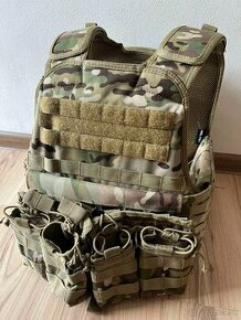 Mil-Tec Laser-cut Carrier Vest - Multitarn - 1