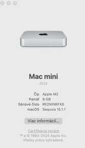 MacMini M2 8GB Ram, 256GB SSD