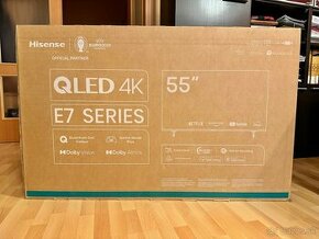 QLED 55" - Hisense 55E7KQ, NOVÝ, ZÁRUKA 2 ROKY