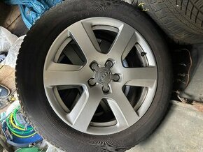 Alu disky Audi A4 + zimné Pneu 225/55R17 - 1