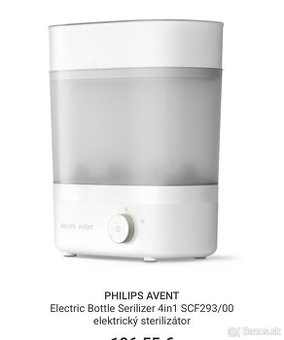 PHILIPS AVENT Electric Bottle Serilizer 4in1 SCF293/00 elekt