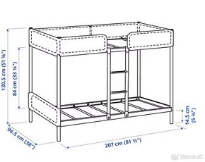 Predám dvojposchodovú postel IKEA