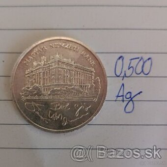 Strieborná Minca - 200 Forint Maď. Nár. Banka