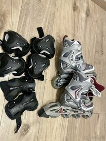 Kolieskove korcule Rollerblade SG7 + chranice Fila - 1