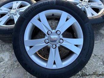 Hliníkové Disky Seat 215/55 R16 5x112 Letné Pneu - 1