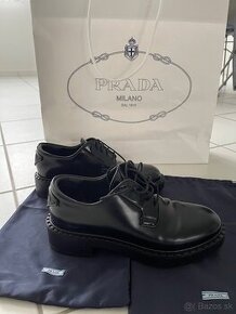 Prada Derby Damske kozene poltopanky