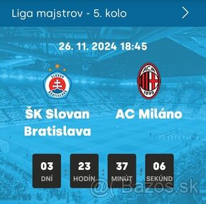 SK Slovan Bratislava  vs. AC Milano