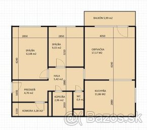Predaj 3 izbový byt v Novom Meste – časť KRAMÁRE, Rozvodná u