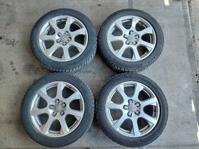 Disky Audi 5x112 R17 ET 37 stred 66,6 širka 7J + zimne pneu - 1