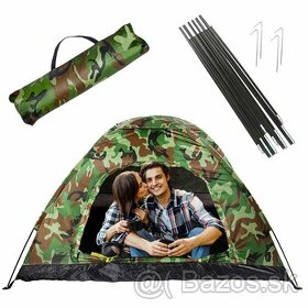 Turistický stan camo pre 2 osoby