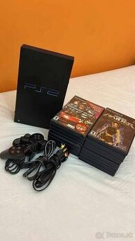 Predám - playstation 2 + 16 hier