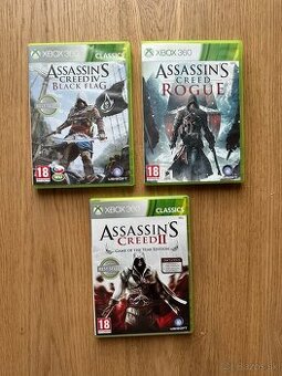 Assassin's Creed IV, II, Rogue (XBOX 360)