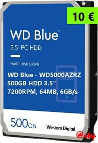 WD Blue - HDD 3.5 500GB (7200RPM, Cache 64MB, 6GBs)