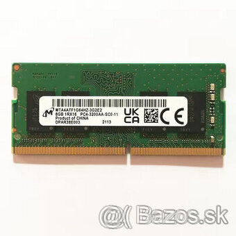 2 kusy 8GB pamäť DDR4 do NTB