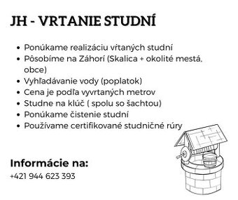 JH - vrtanie studní