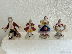 Dresden sošky figuralny porcelan - 1