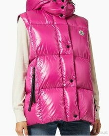 Moncler damska ruzova paperova vesta