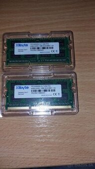 2x 4GB DDR3 SODIMM 1066MHz, 1.5V