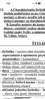 Vypracované maturitné temy na Sjl a Lit