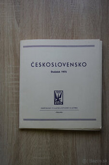 Československo 1975, zbierka, originál albumové listy Pofis